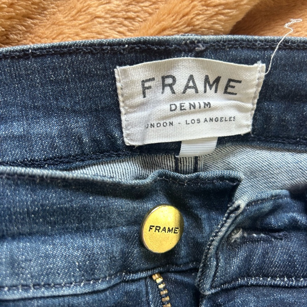 Frame Denim Blue Classic Jean shorts